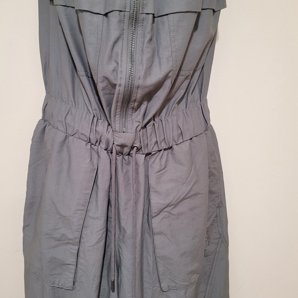 Free People Movement Utility Cargo Strapless Jumpsuit pewter womens Shot clock - Picture 4 of 13